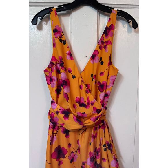NWT Hutch Tansy Asymmetrical Floral V Neck Wrap Dress Size S - Picture 6 of 14